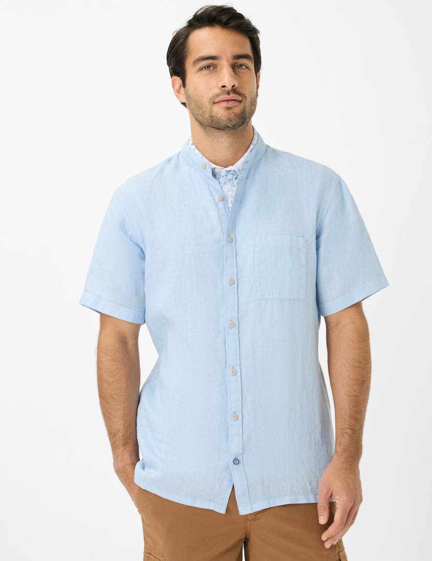 eurex by brax Men's fashion Shirts Style LIONEL Light Blue