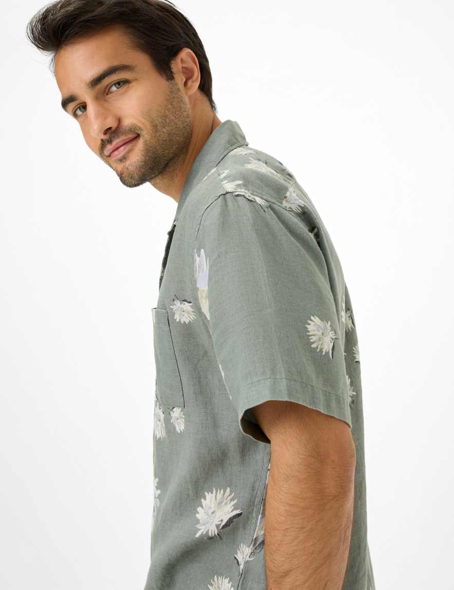 Eurex By Brax Men's Fashion Shirts Style LUKE Green ➜ - Buy Now At Brax