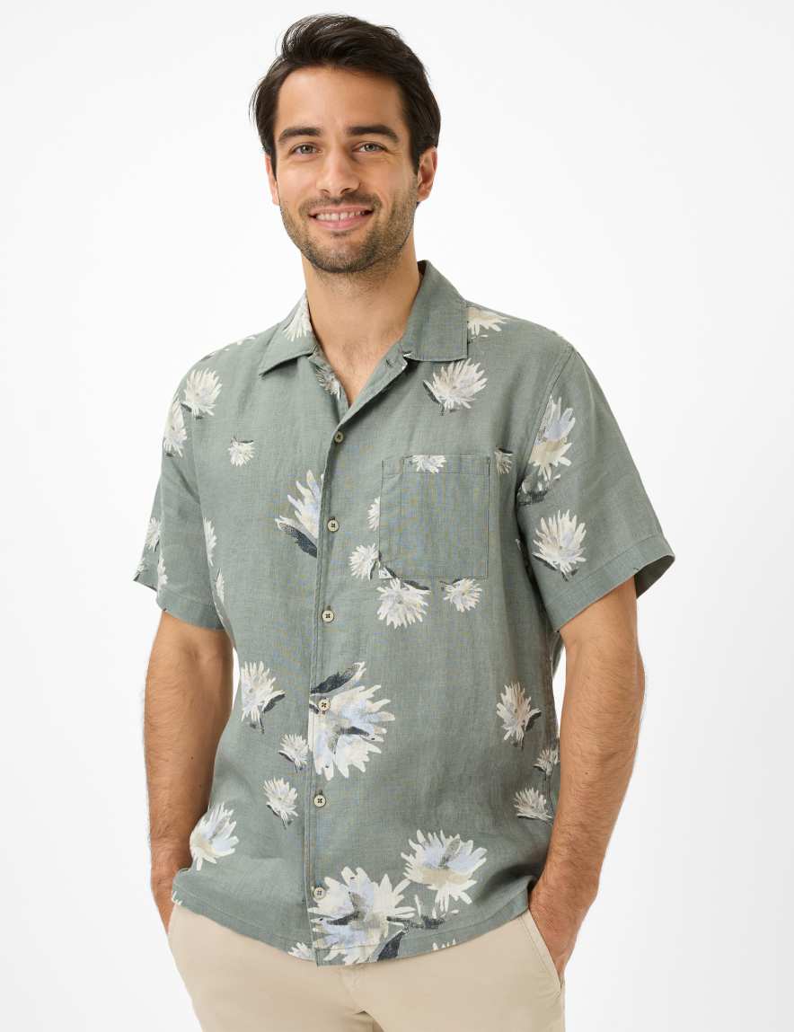 eurex by brax Men's fashion Shirts Style LUKE Green ➜ - buy now at Brax