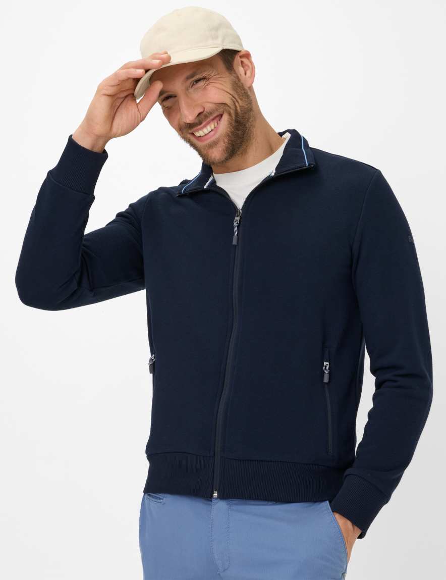 eurex by brax Men's fashion Sweat Style SCOTT Dark Blue ➜ - buy at Brax