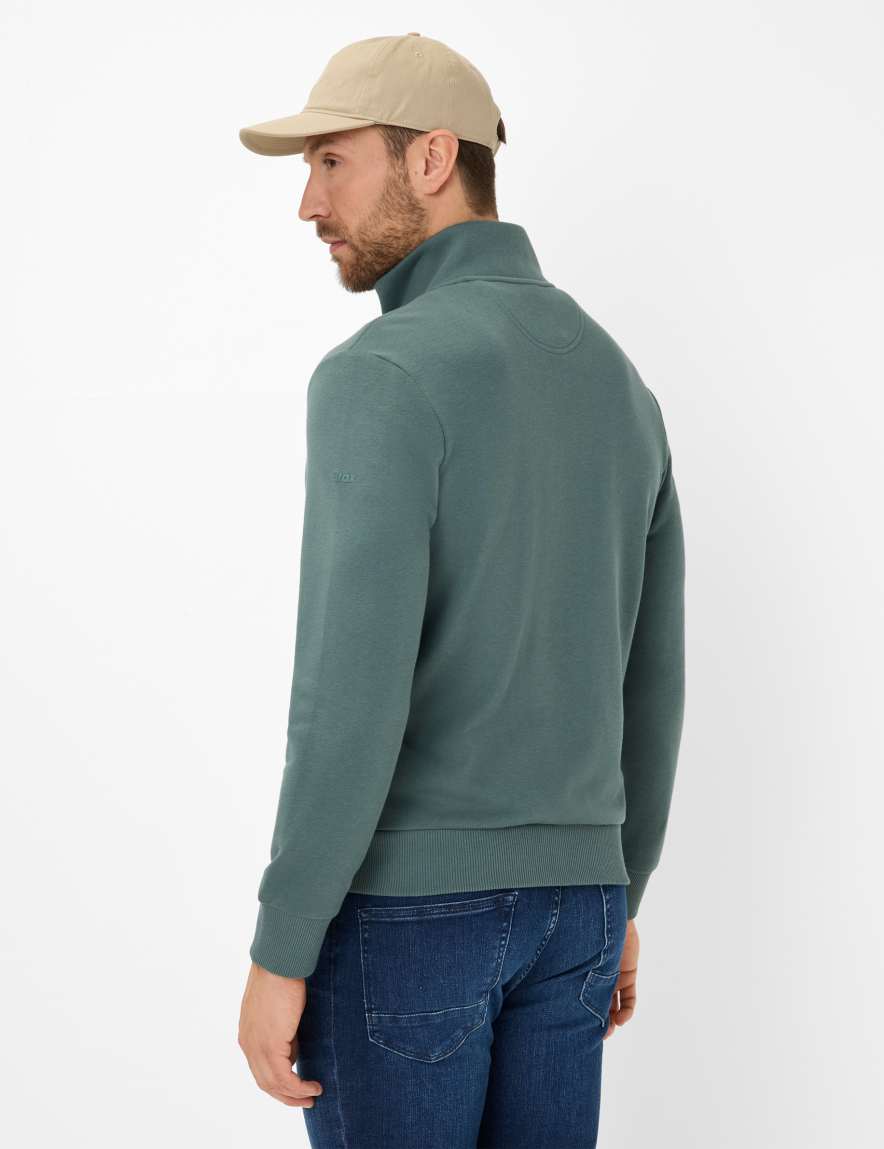Eurex By Brax Men's Fashion Sweat Style SCOTT Dark Green ➜ - Buy At Brax