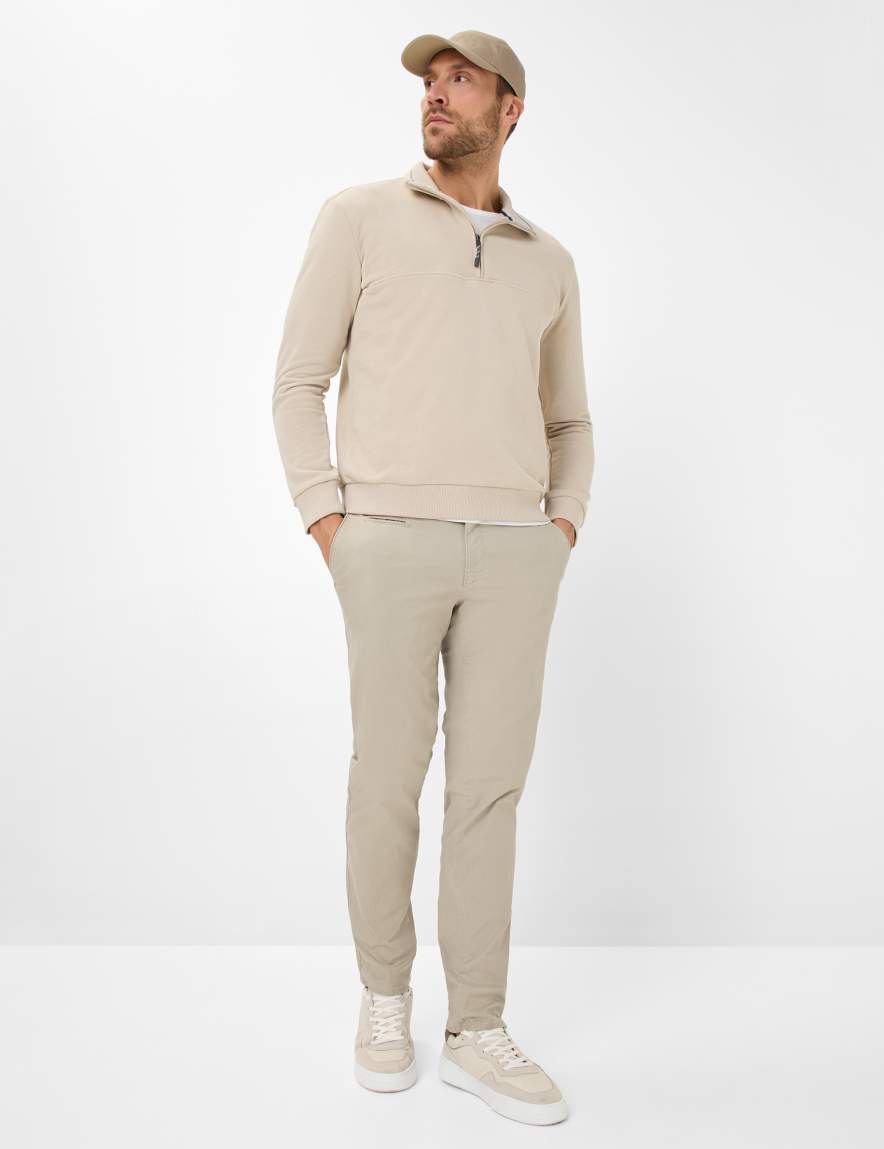 Eurex By Brax Men's Fashion Sweat Style SION Beige ➜ - Buy Now At Brax