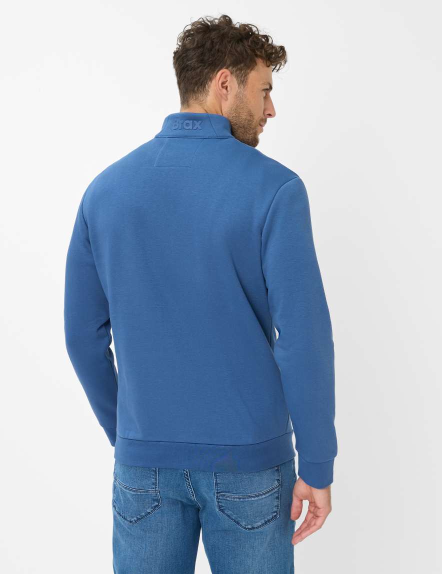 Eurex By Brax Men's Fashion Sweat Style SION Blue ➜ - Buy Now At Brax