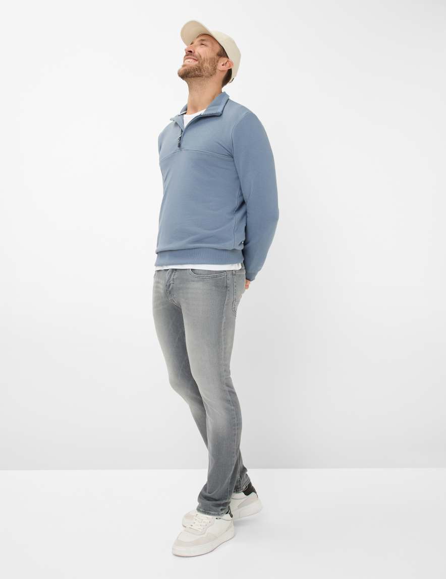 Eurex By Brax Men's Fashion Sweat Style SION Blue ➜ - Buy Now At Brax