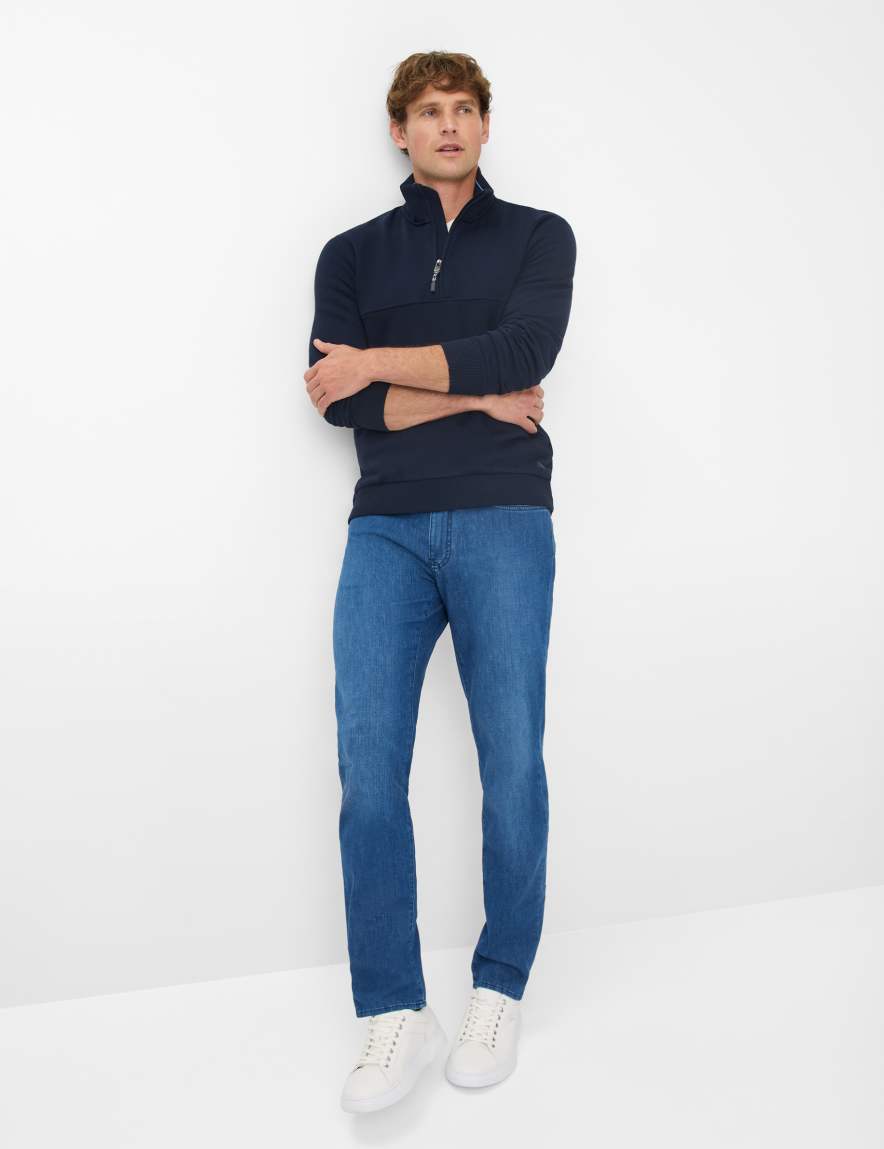 Eurex By Brax Men's Fashion Sweat Style SION Dark Blue ➜ - Buy At Brax