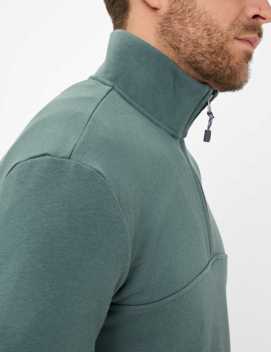 Eurex By Brax Men's Fashion Sweat Style SION Dark Green ➜ - Buy At Brax