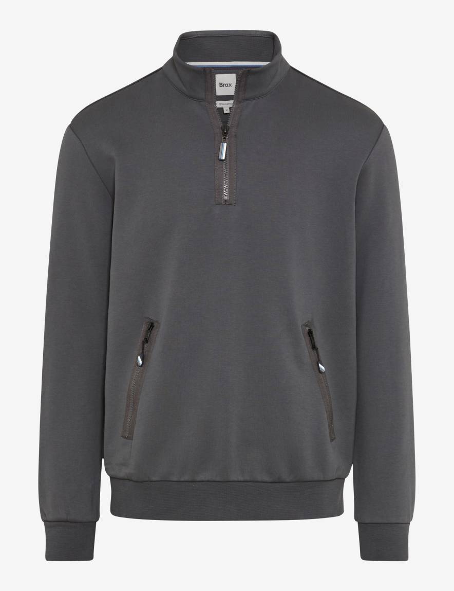 eurex by brax Men's fashion Sweat Style SION Medium Gray ➜ - buy at Brax