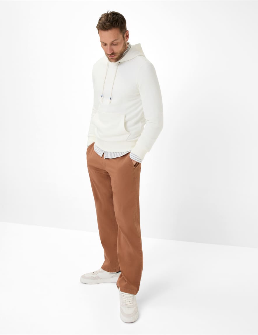 Eurex By Brax Men's Fashion Sweat Style SULLIVAN Cream White