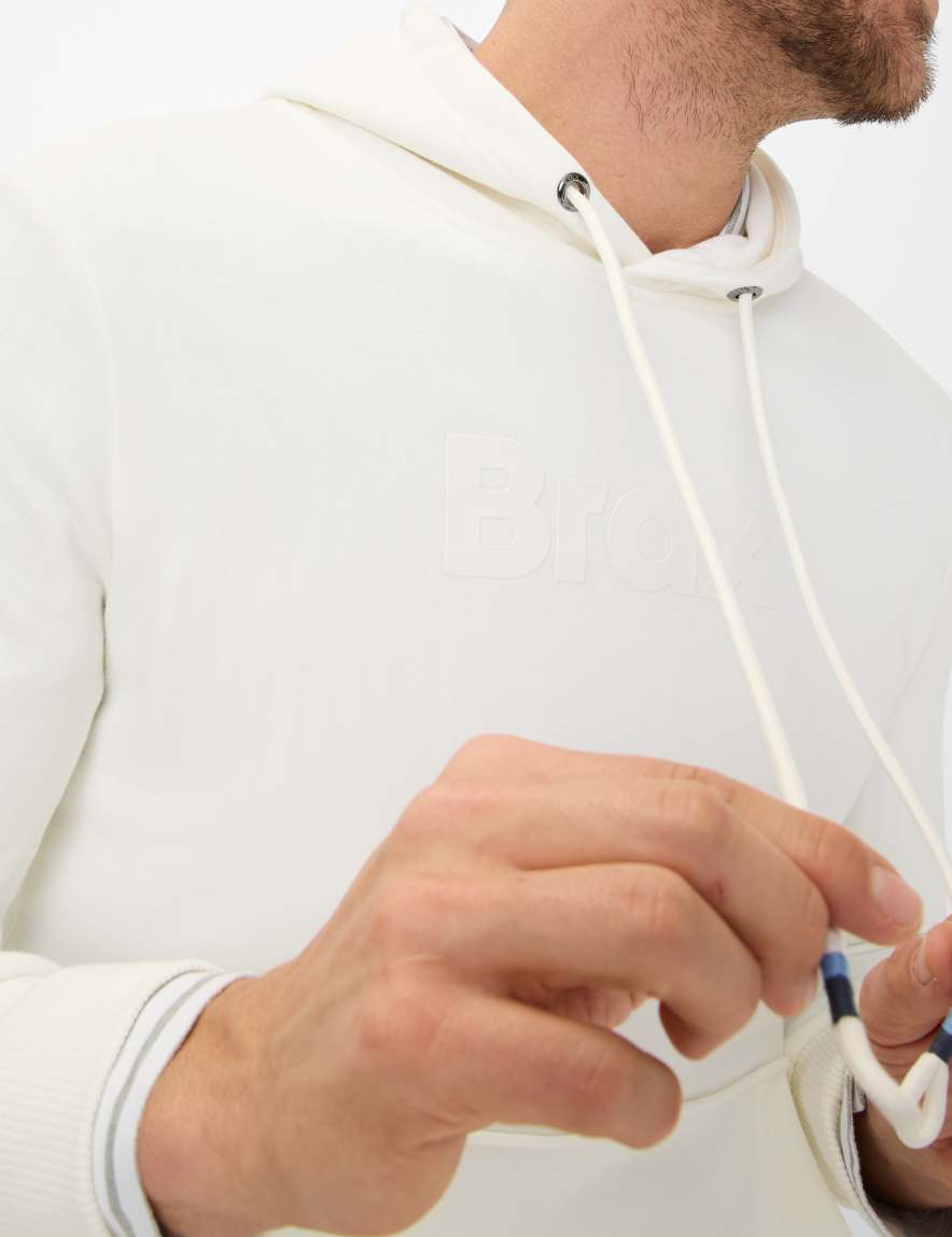 Eurex By Brax Men's Fashion Sweat Style SULLIVAN Cream White