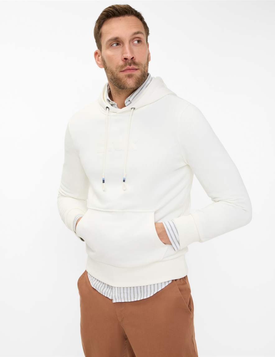 eurex by brax Men's fashion Sweat Style SULLIVAN Cream White