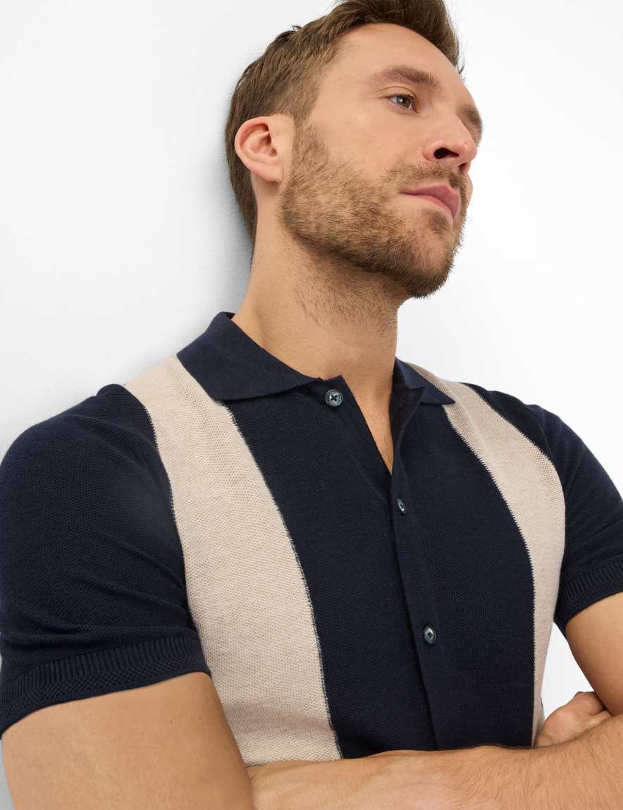 Eurex By Brax Men's Fashion Sweaters Style JARED Dark Blue