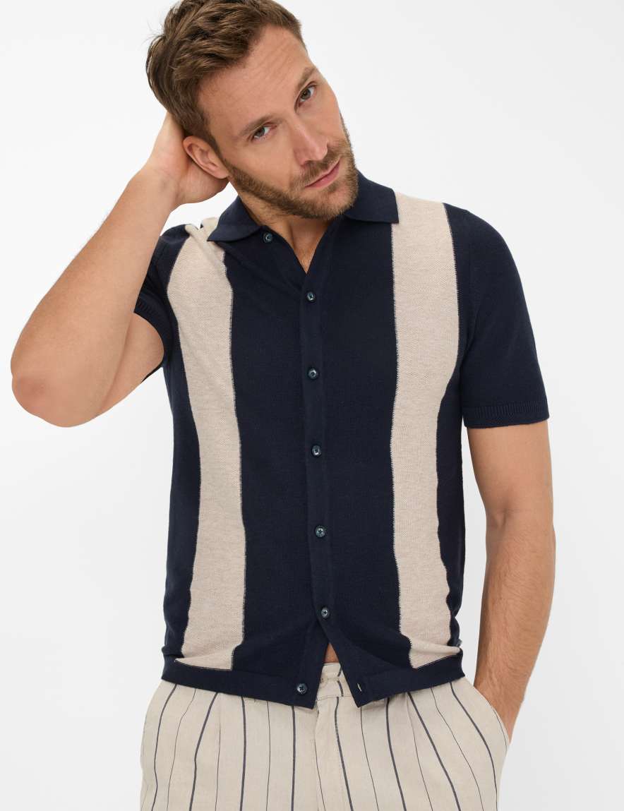 eurex by brax Men's fashion Sweaters Style JARED Dark Blue