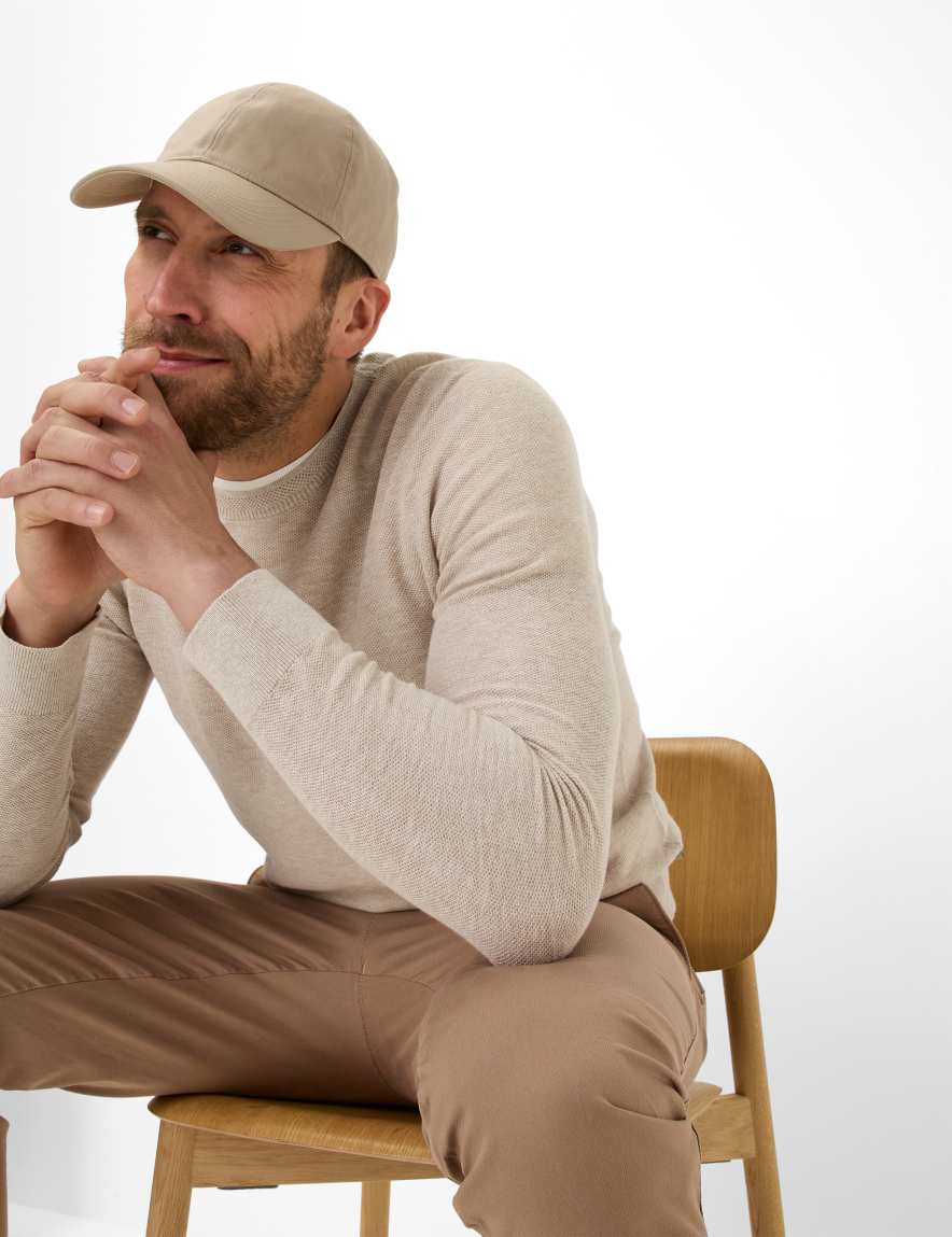 Eurex By Brax Men's Fashion Sweaters Style RICK Beige ➜ - Buy Now At Brax