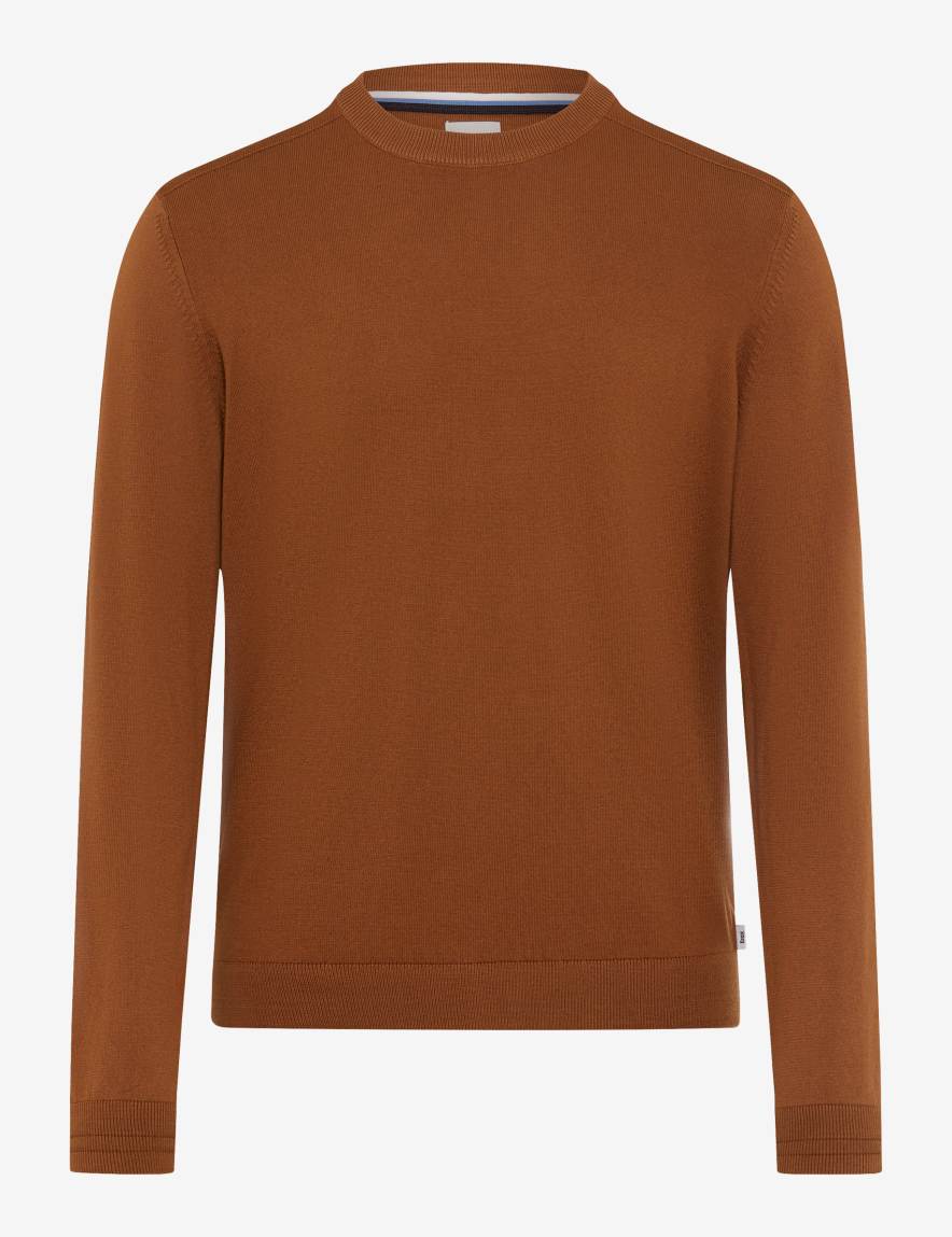 Eurex By Brax Men's Fashion Sweaters Style RICK Brown ➜ - Buy Now At Brax
