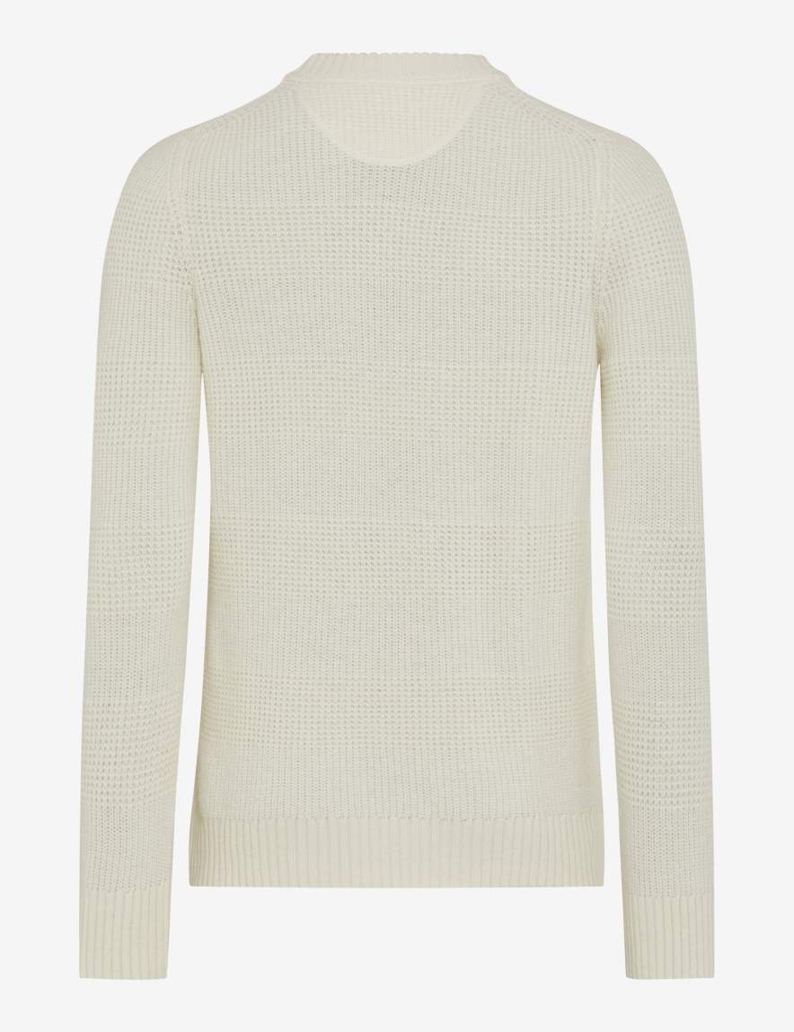 Eurex By Brax Men's Fashion Sweaters Style RICK Cream White