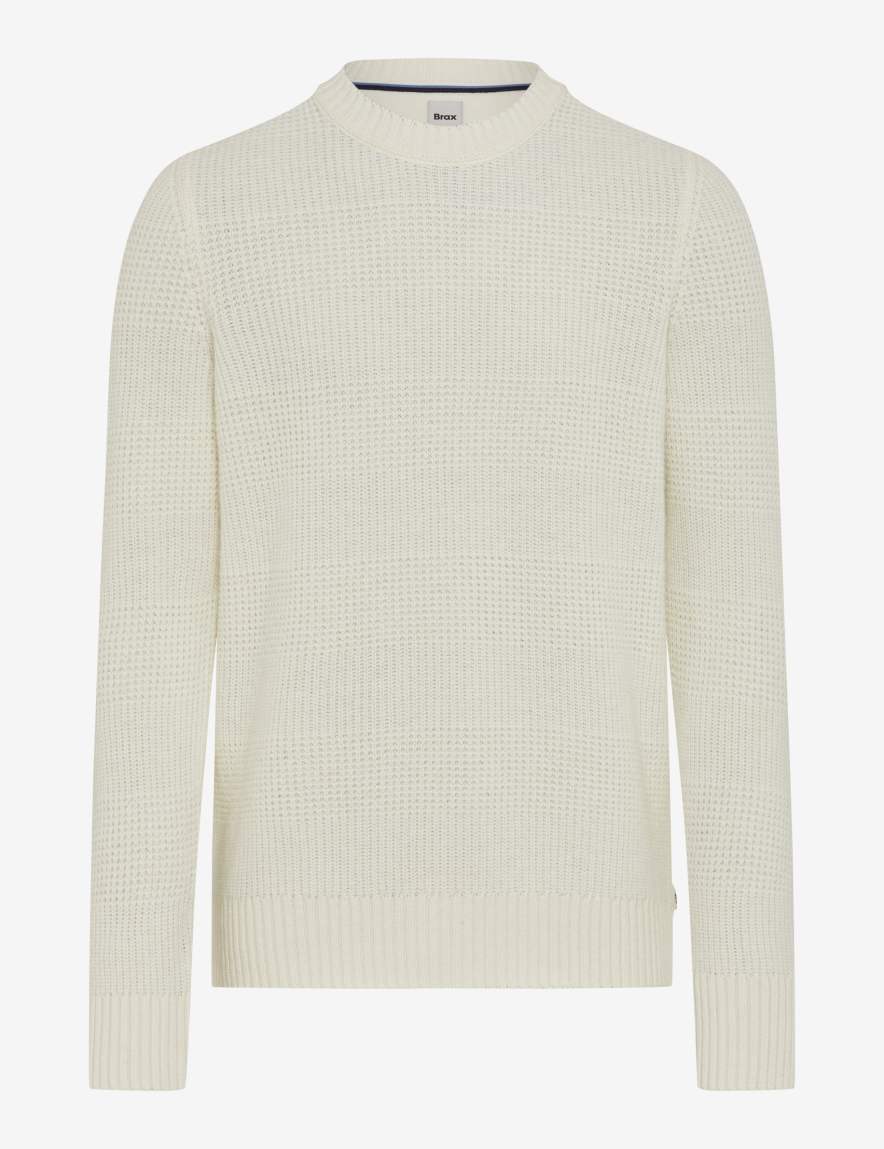 eurex by brax Men's fashion Sweaters Style RICK Cream White