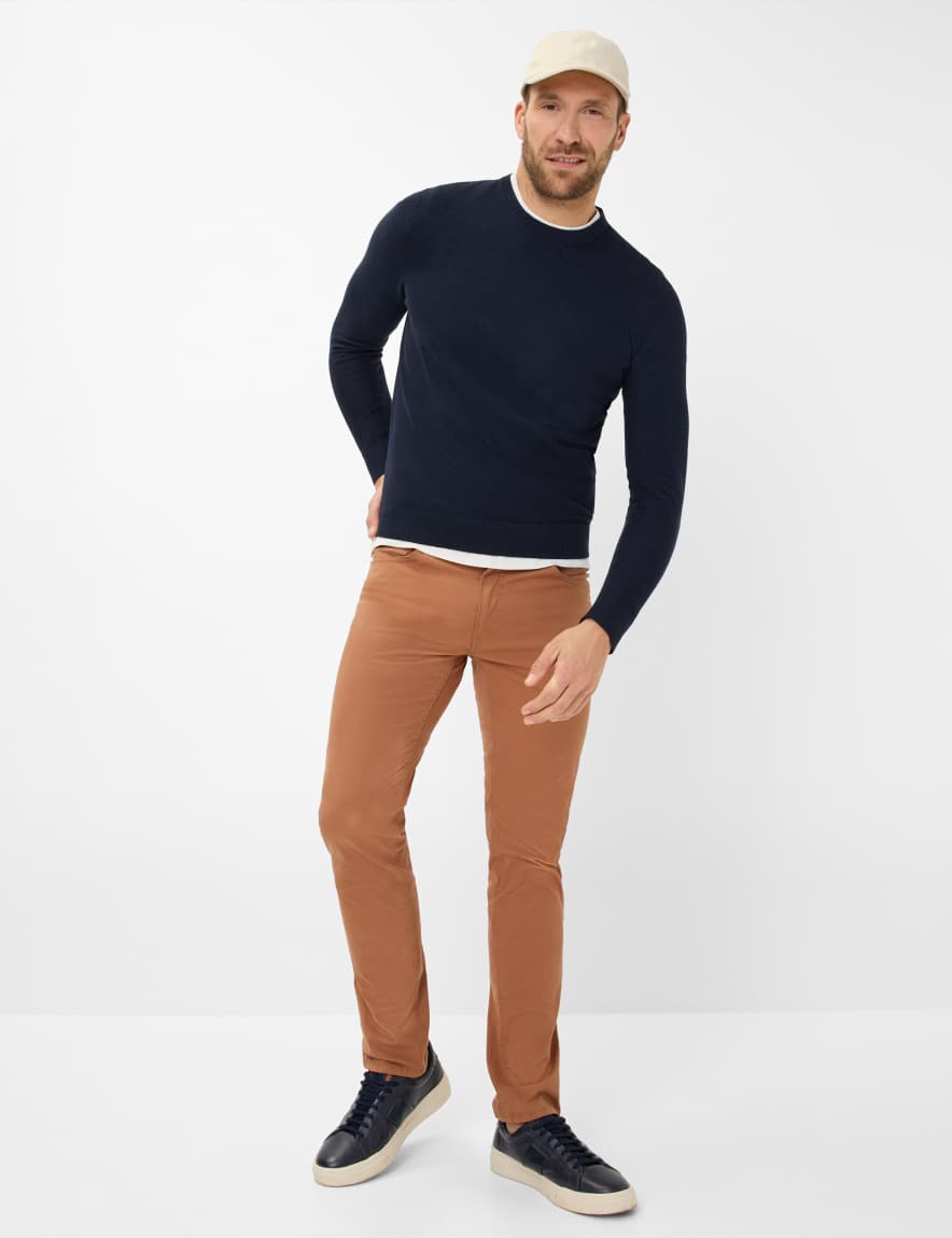 Eurex By Brax Men's Fashion Sweaters Style RICK Dark Blue ➜ - Buy At Brax