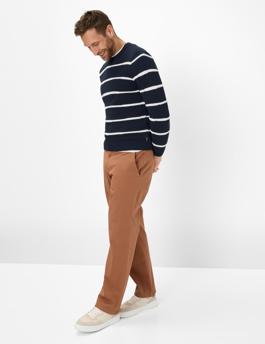 Eurex By Brax Men's Fashion Sweaters Style RICK Dark Blue ➜ - Buy At Brax