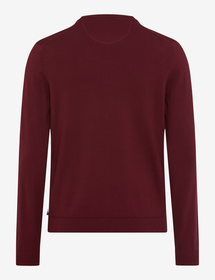 Eurex By Brax Men's Fashion Sweaters Style RICK Dark Red ➜ - Buy At Brax