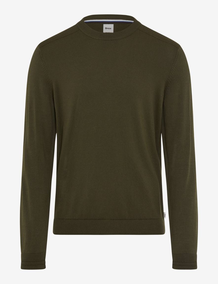 eurex by brax Men's fashion Sweaters Style RICK Green - Olive