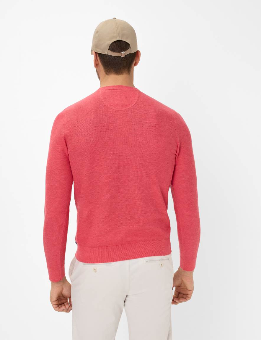 Eurex By Brax Men's Fashion Sweaters Style RICK Red ➜ - Buy Now At Brax