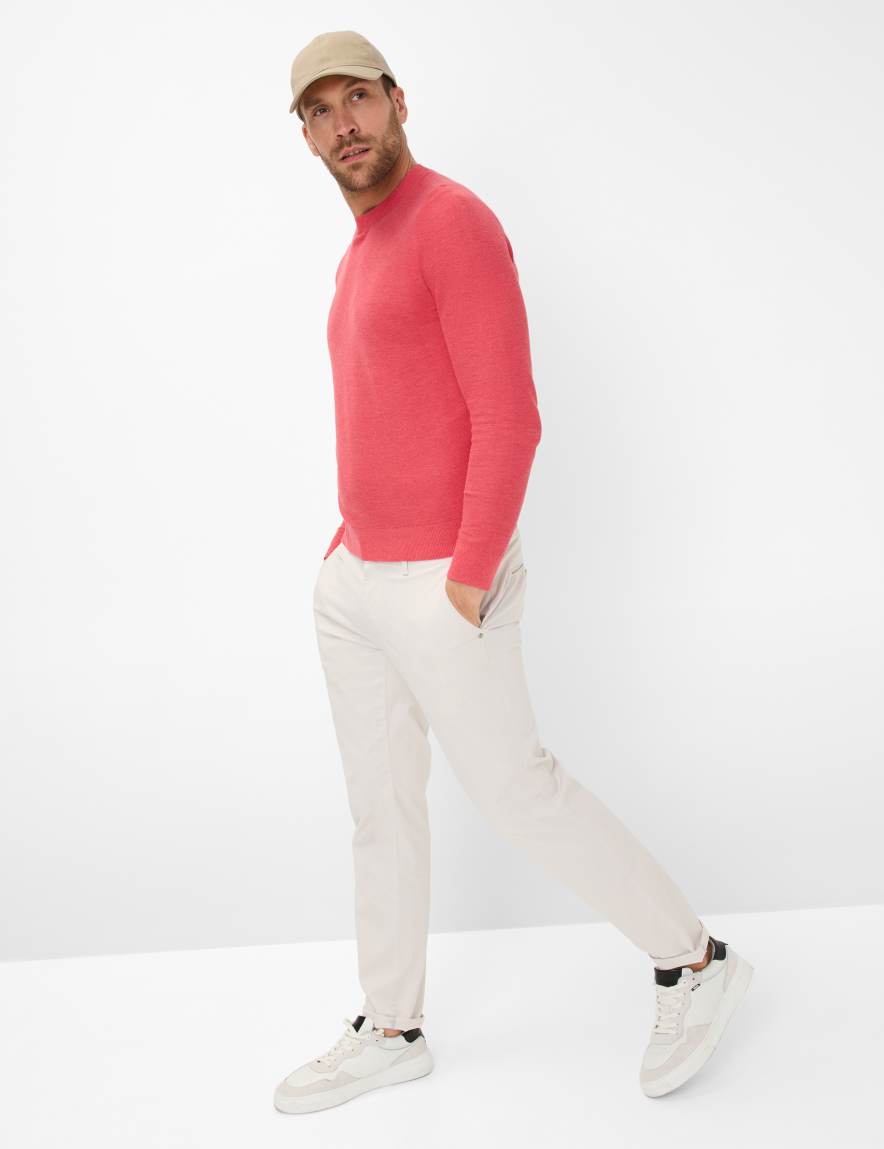 Eurex By Brax Men's Fashion Sweaters Style RICK Red ➜ - Buy Now At Brax