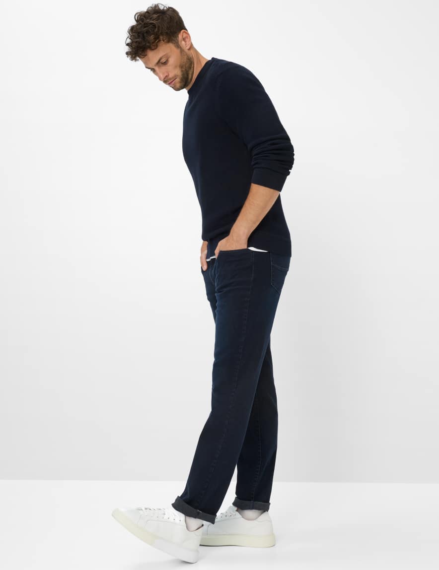 Eurex By Brax Men's Fashion Sweaters Style ROY Dark Blue ➜ - Buy At Brax