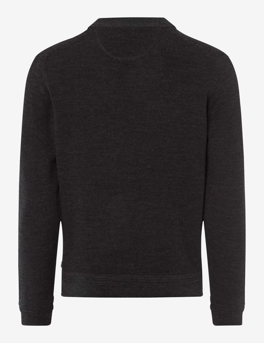 Eurex By Brax Men's Fashion Sweaters Style ROY Dark Gray ➜ - Buy At Brax