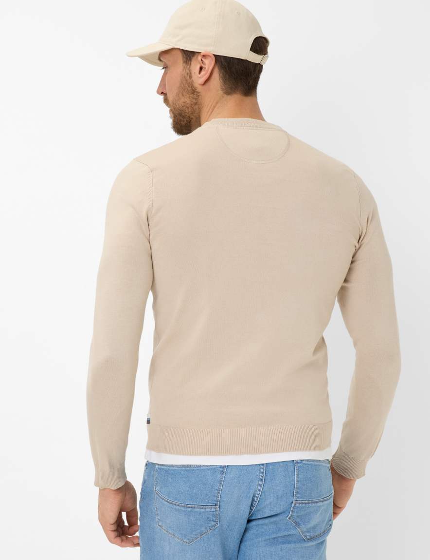 Eurex By Brax Men's Fashion Sweaters Style VICO Beige ➜ - Buy Now At Brax