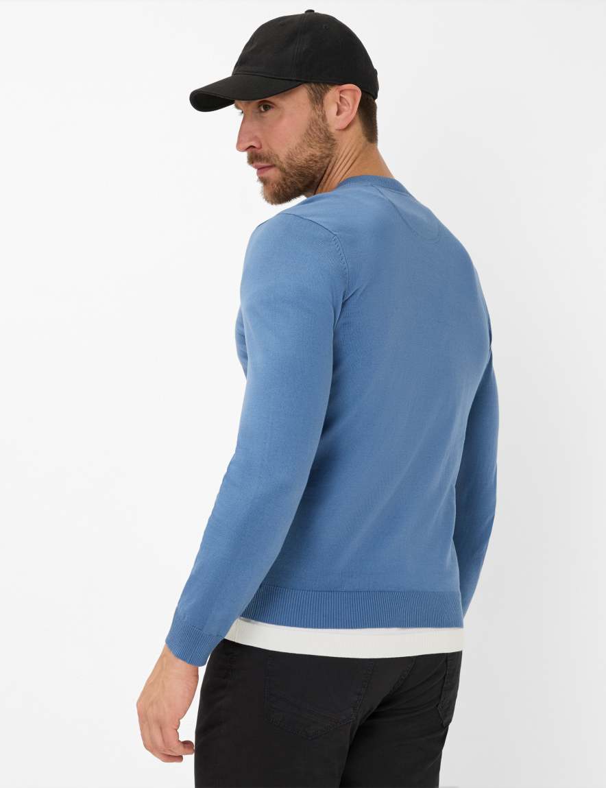 Eurex By Brax Men's Fashion Sweaters Style VICO Blue ➜ - Buy Now At Brax