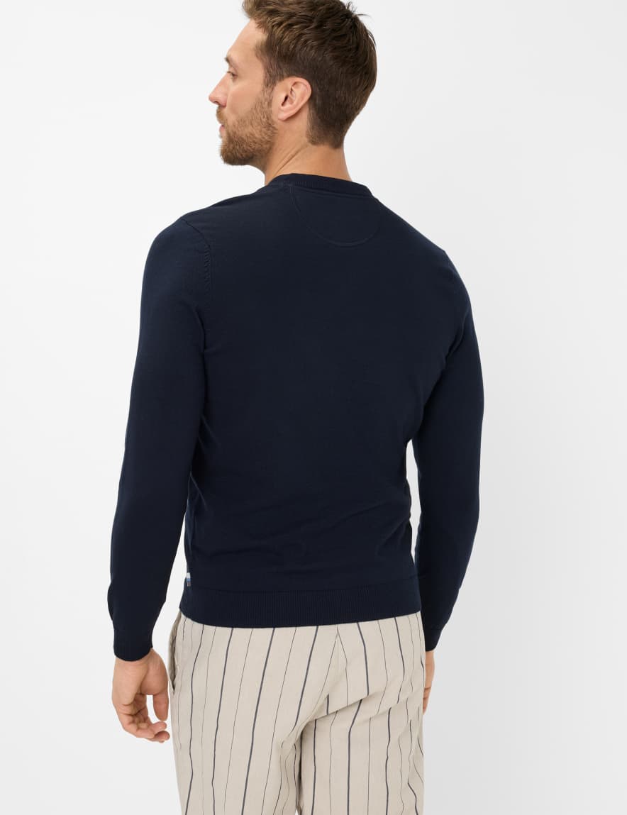 Eurex By Brax Men's Fashion Sweaters Style VICO Dark Blue ➜ - Buy At Brax