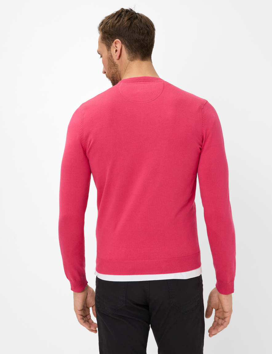 Eurex By Brax Men's Fashion Sweaters Style VICO Light Red ➜ - Buy At Brax
