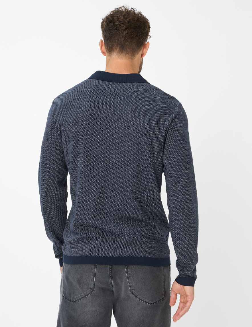 Eurex By Brax Men's Fashion T-shirts Style PAROS Dark Blue