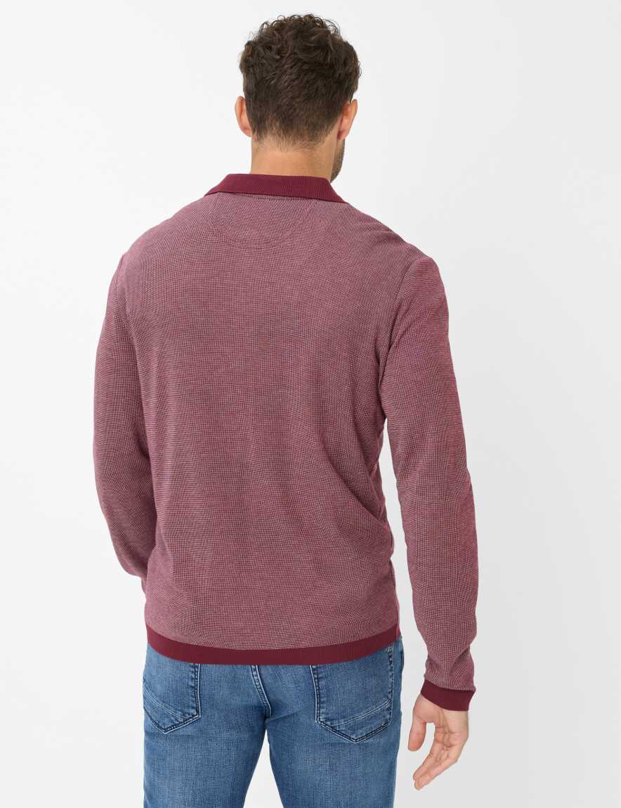 Eurex By Brax Men's Fashion T-shirts Style PAROS Dark Red ➜ - Buy At Brax