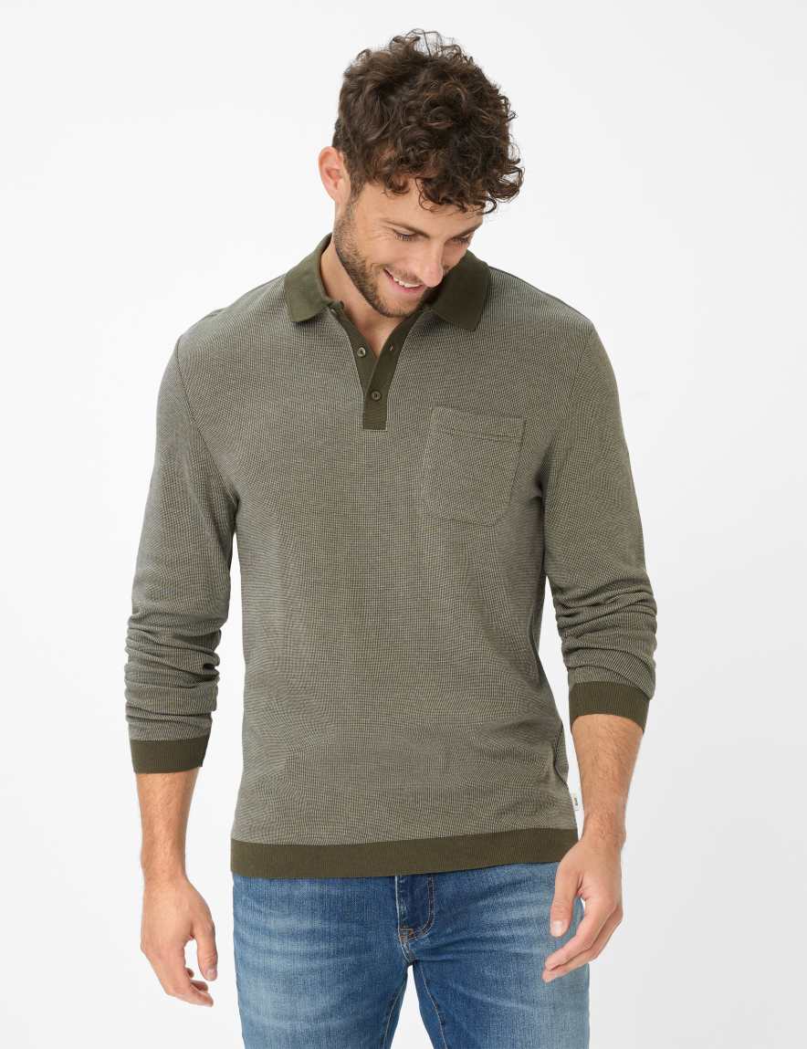 eurex by brax Men's fashion T-shirts Style PAROS Green - Olive