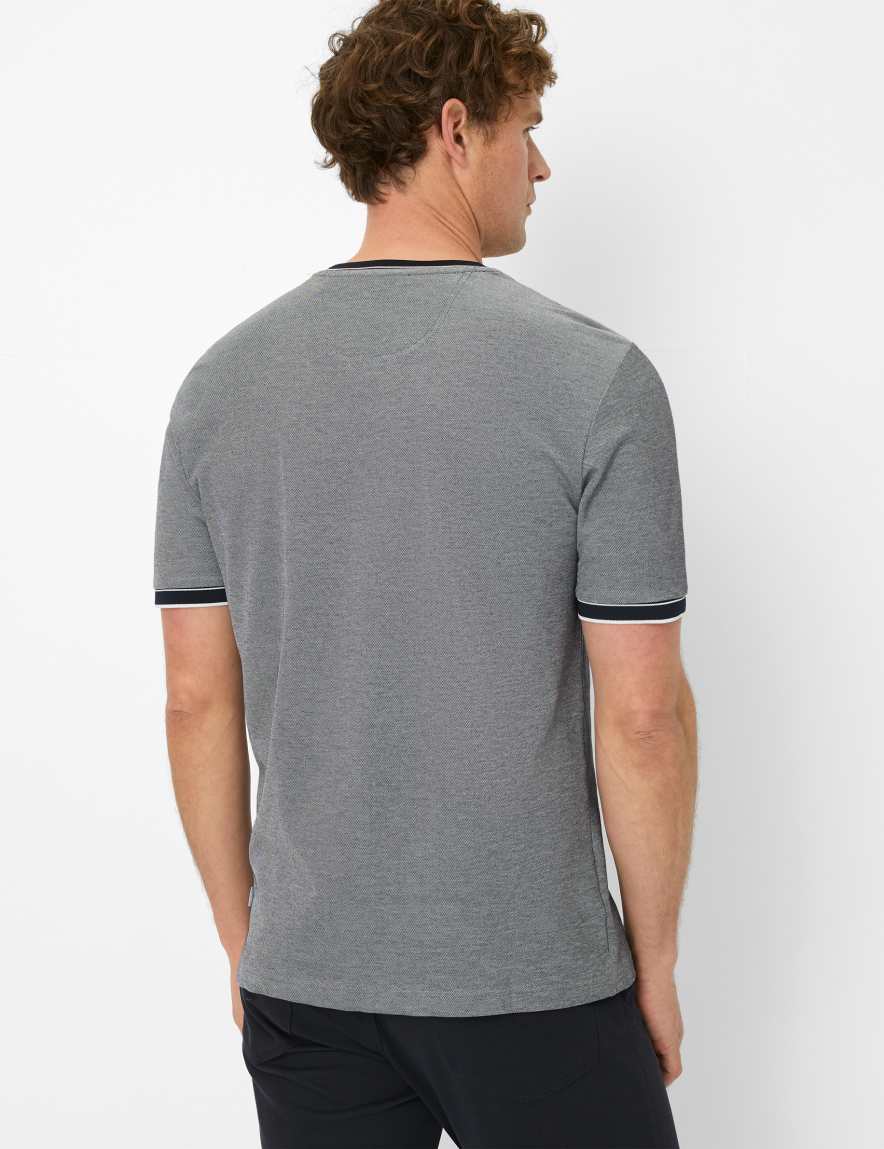 Eurex By Brax Men's Fashion T-shirts Style TED Dark Blue ➜ - Buy At Brax