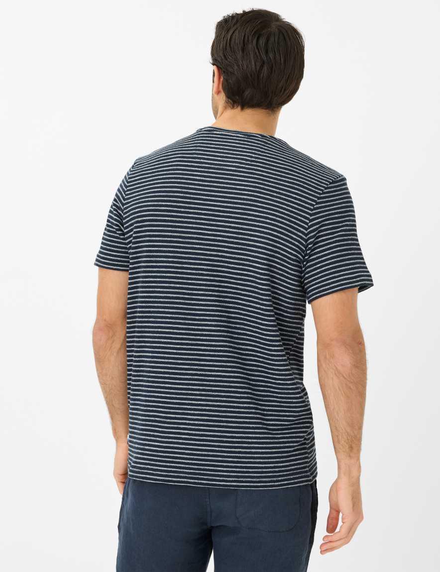 Eurex By Brax Men's Fashion T-shirts Style TIMO Dark Blue ➜ - Buy At Brax