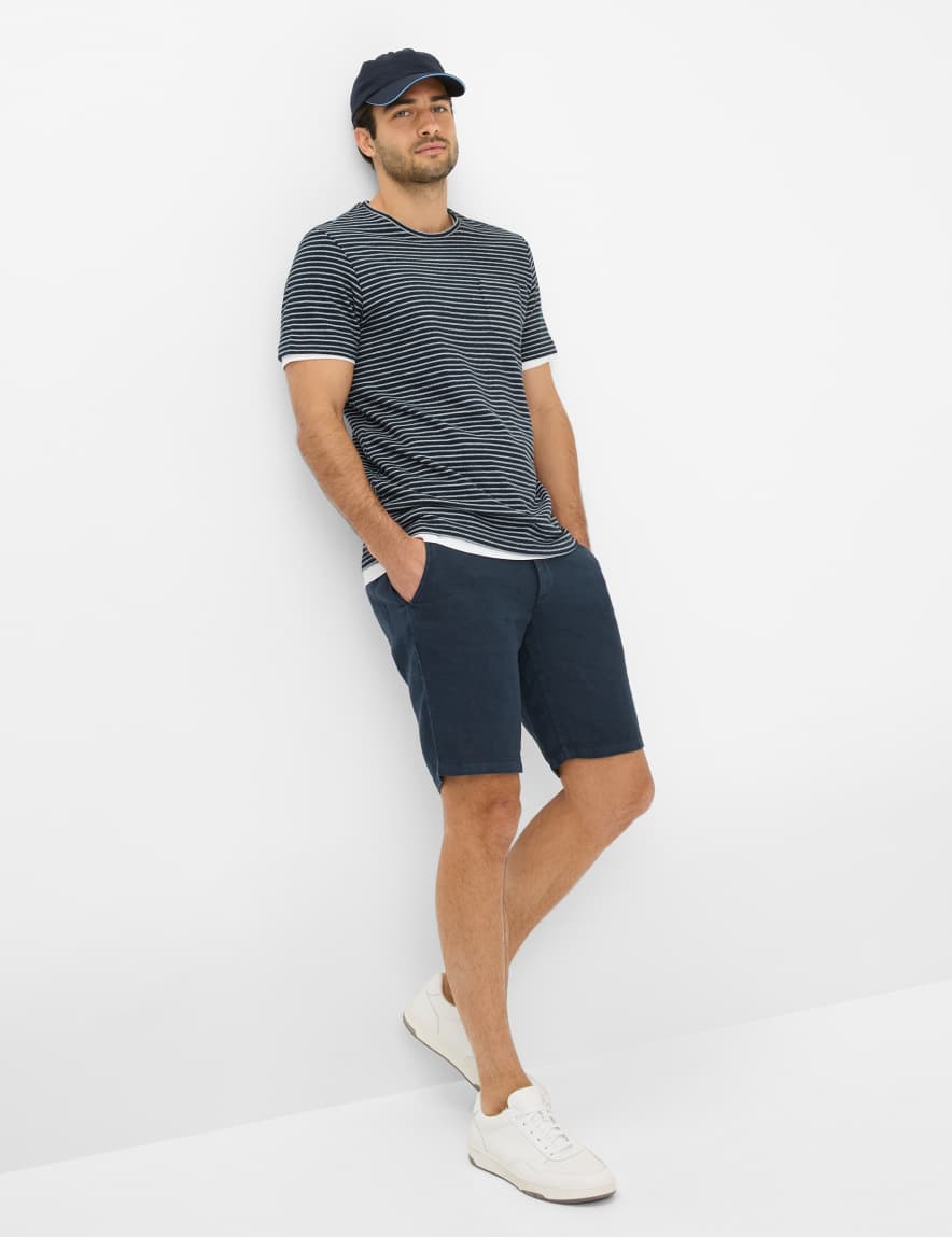 Eurex By Brax Men's Fashion T-shirts Style TIMO Dark Blue ➜ - Buy At Brax