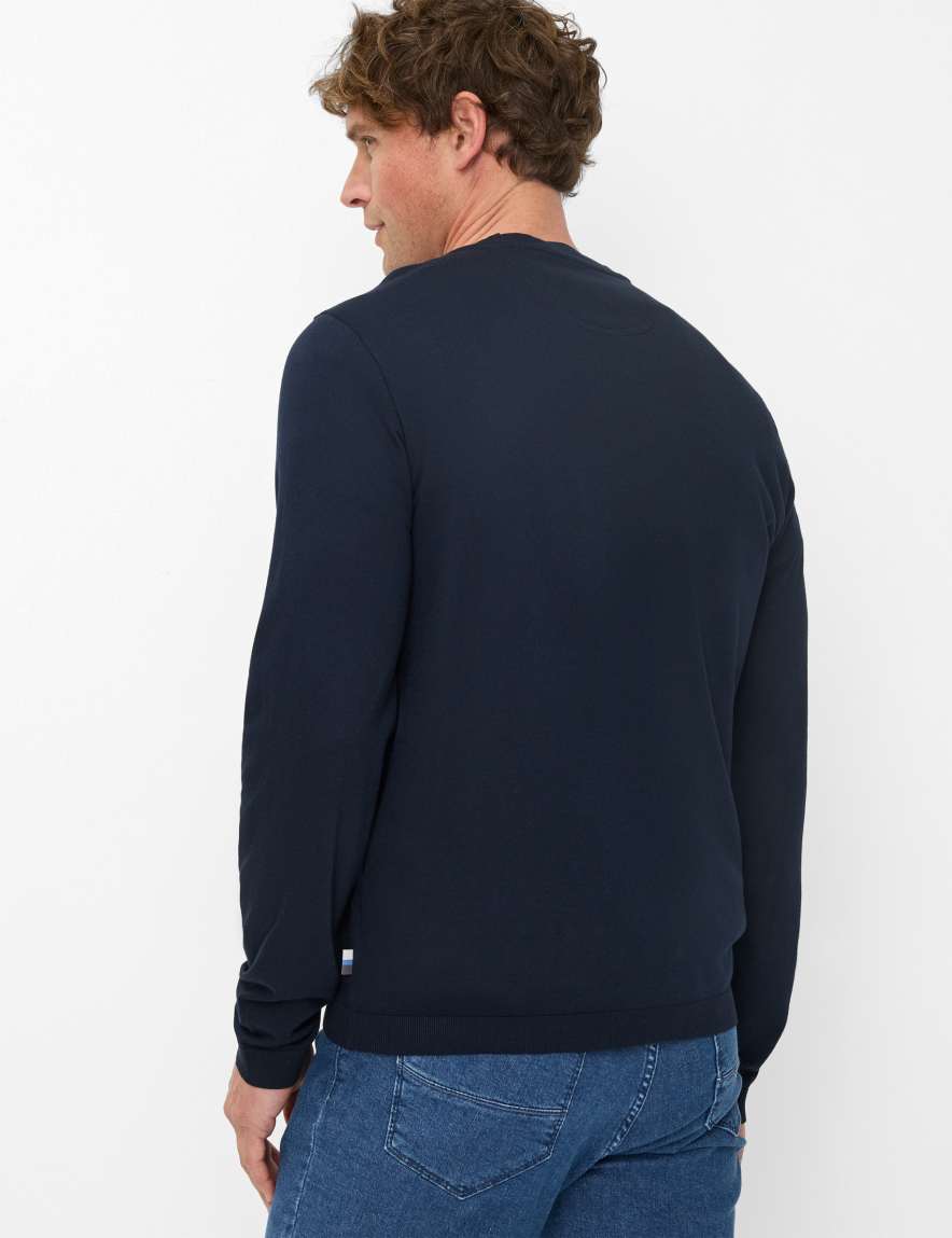 Eurex By Brax Men's Fashion T-shirts Style TIMON Dark Blue