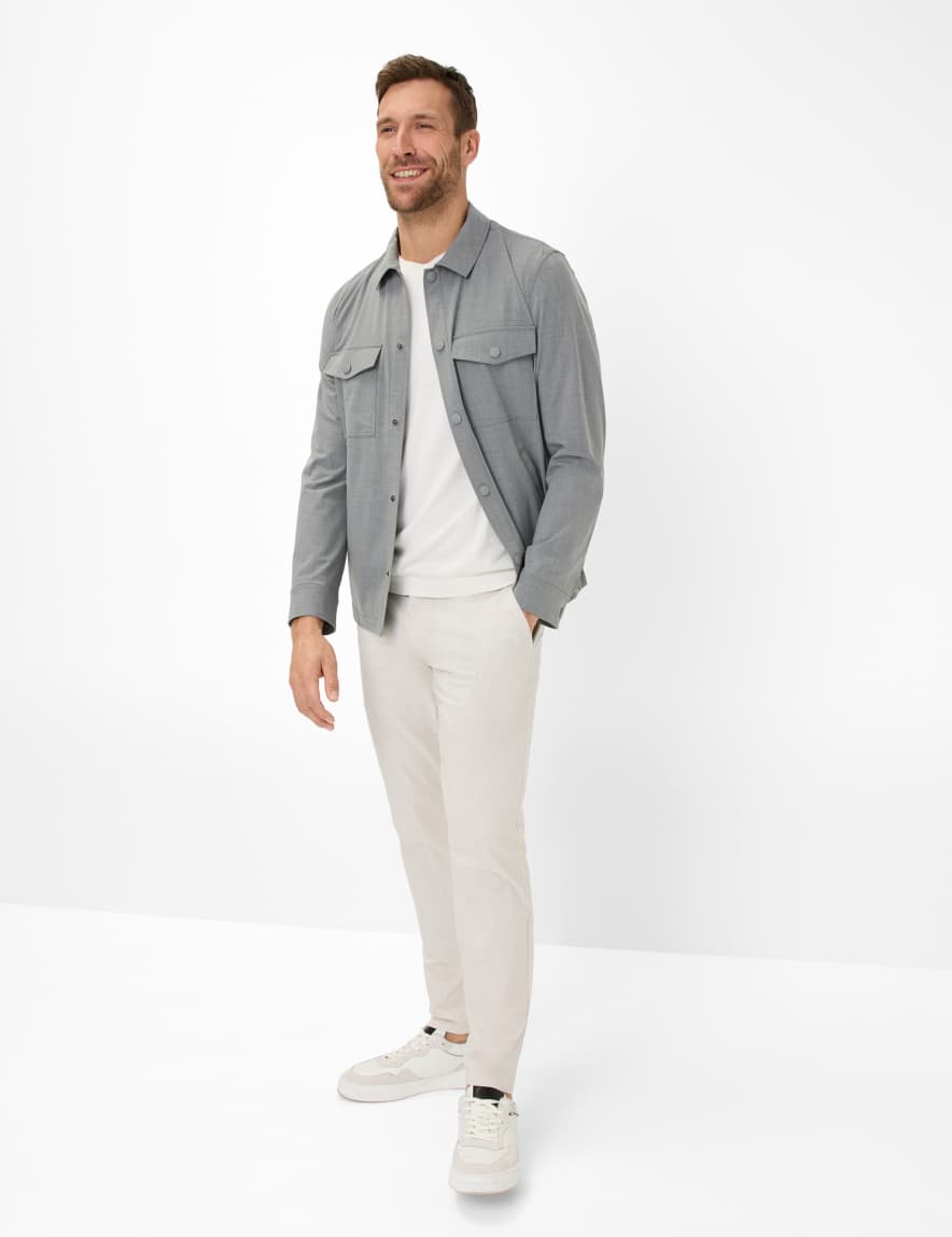 Eurex By Brax Men's Fashion T-shirts Style TREVOR Cream White