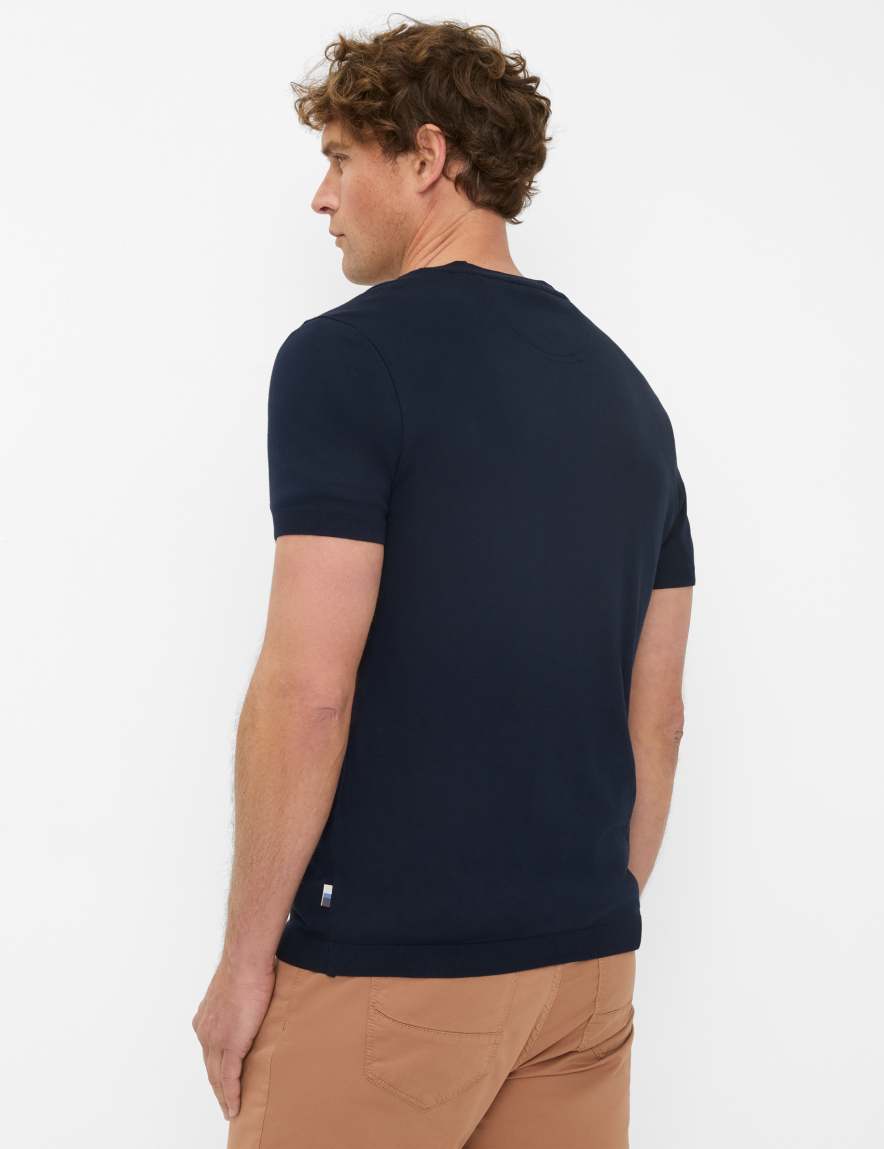 Eurex By Brax Men's Fashion T-shirts Style TREVOR Dark Blue