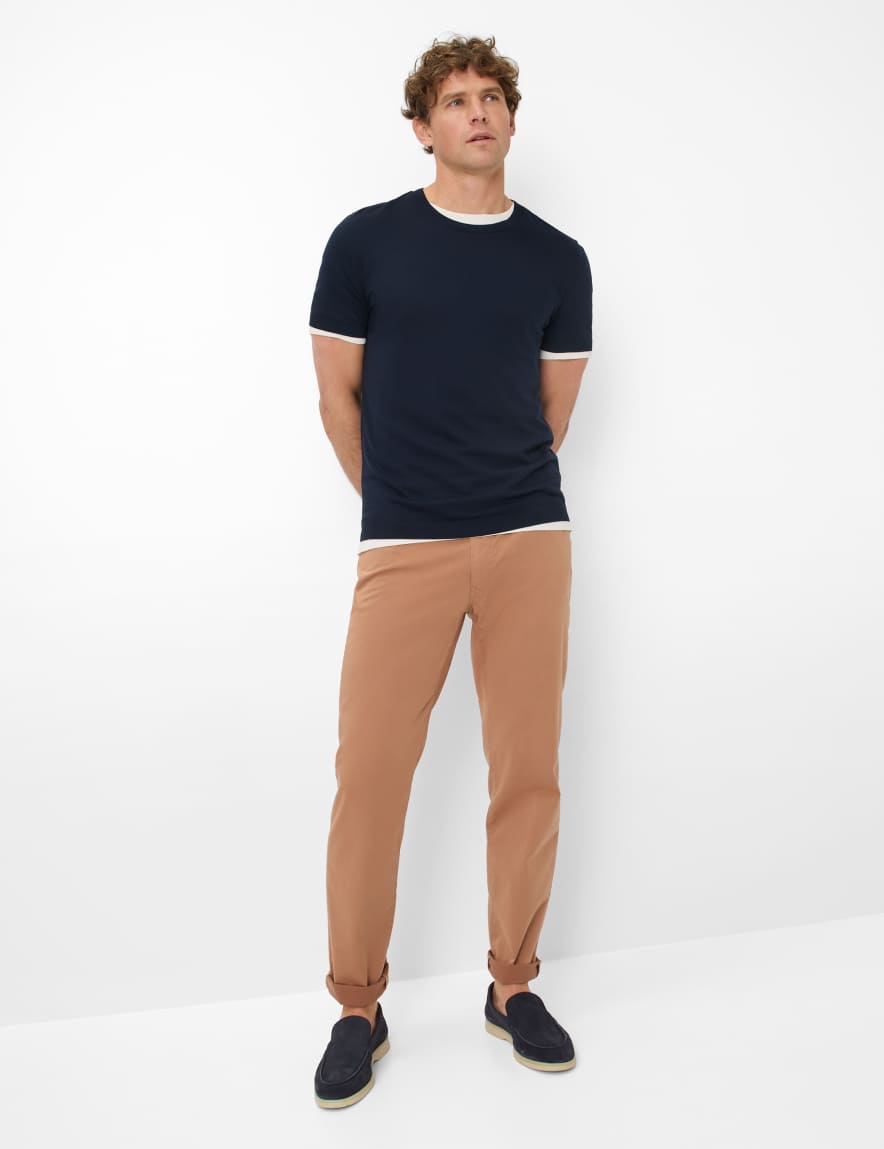 Eurex By Brax Men's Fashion T-shirts Style TREVOR Dark Blue