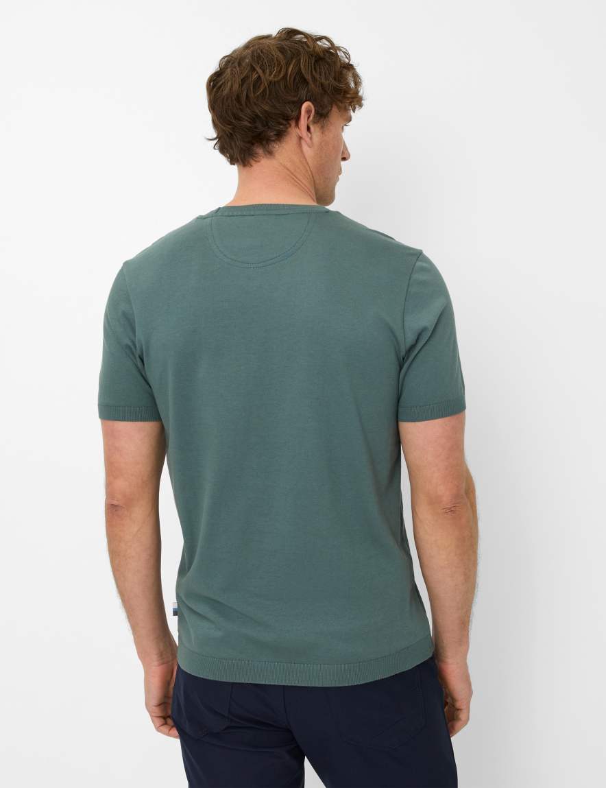 Eurex By Brax Men's Fashion T-shirts Style TREVOR Green ➜ - Buy At Brax