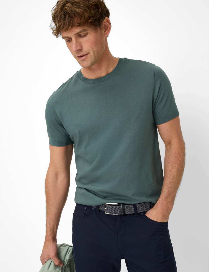 eurex by brax Men's fashion T-shirts Style TREVOR Green ➜ - buy at Brax