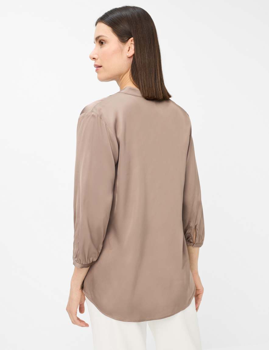 Eurex By Brax Women's Fashion Blouses Style VALEA Light Brown