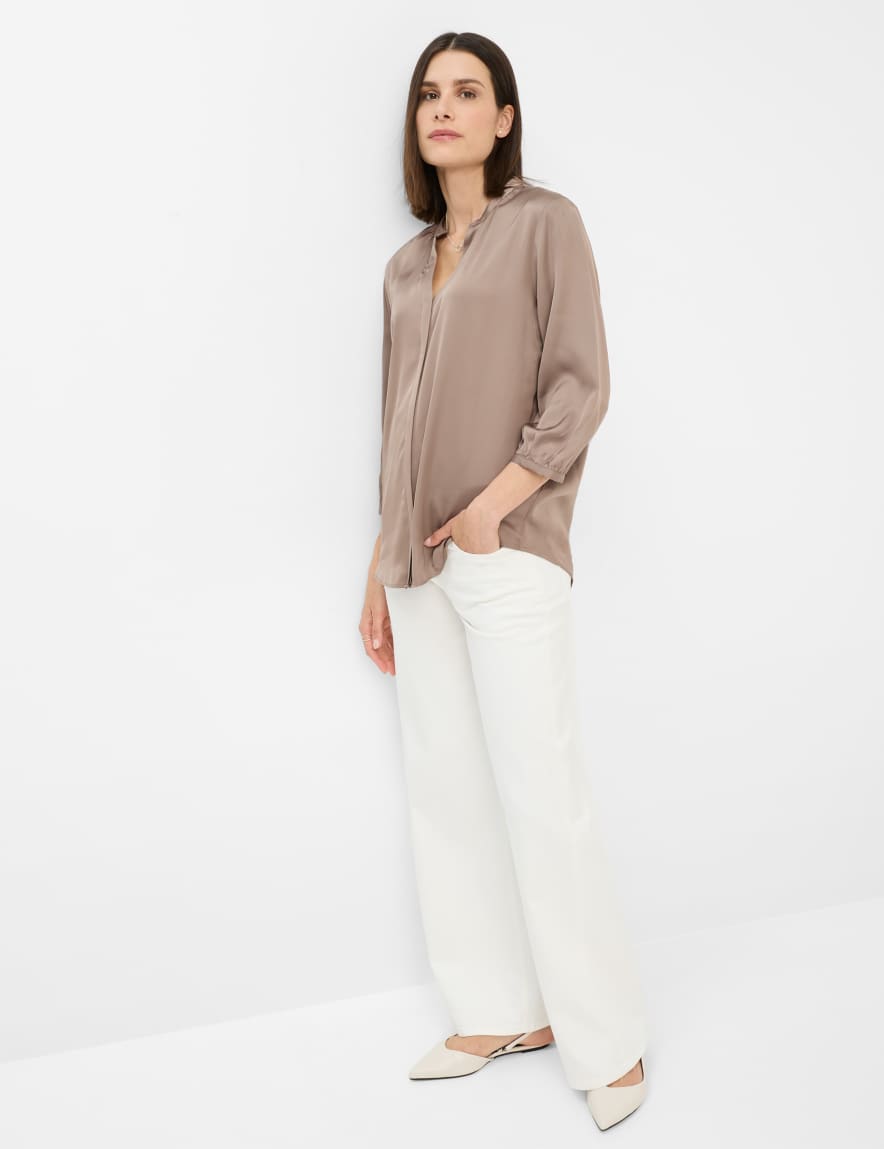 Eurex By Brax Women's Fashion Blouses Style VALEA Light Brown