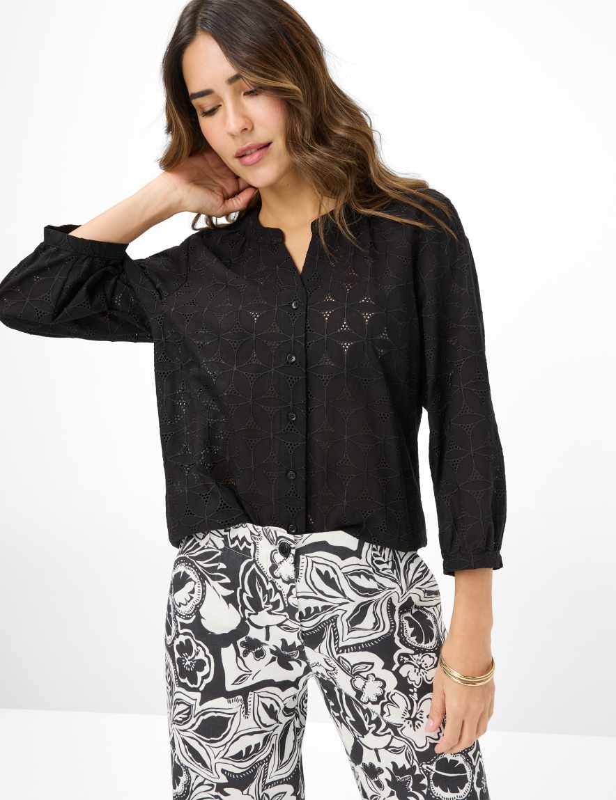 eurex by brax Women's fashion Blouses Style VELIA Black ➜ - buy at Brax
