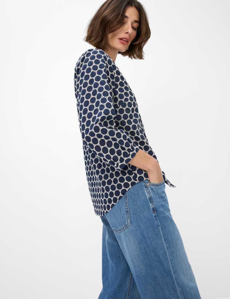 Eurex By Brax Women's Fashion Blouses Style VELIA Dark Blue