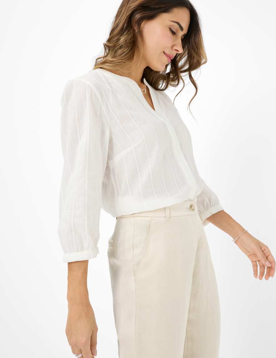 Eurex By Brax Women's Fashion Blouses Style VELIA White ➜ - Buy At Brax
