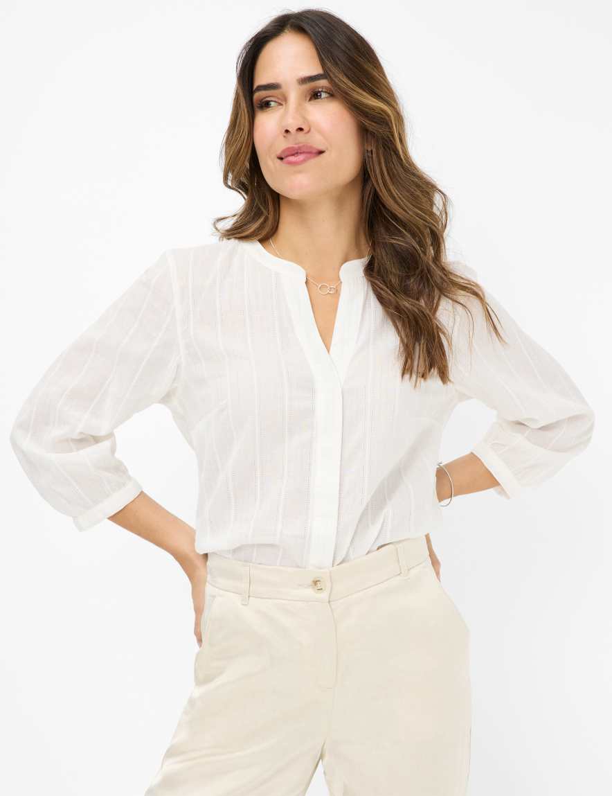 eurex by brax Women's fashion Blouses Style VELIA White ➜ - buy at Brax
